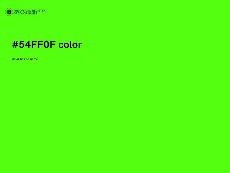 #54FF0F color image