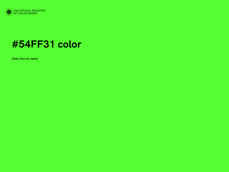 #54FF31 color image
