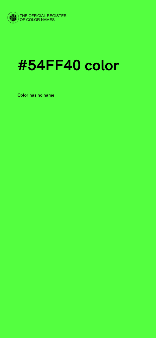 #54FF40 color image