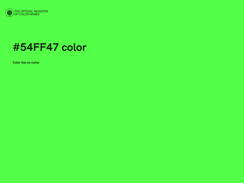 #54FF47 color image