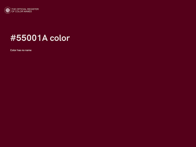 #55001A color image