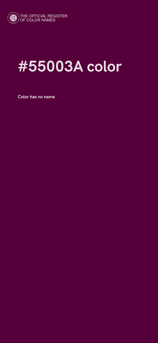 #55003A color image