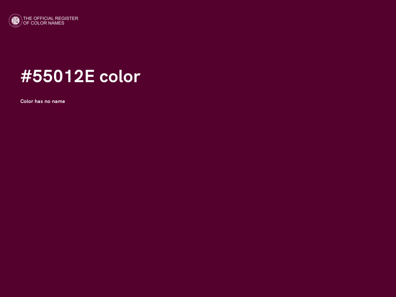 #55012E color image