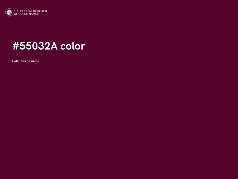#55032A color image