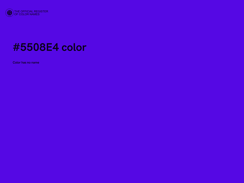 #5508E4 color image