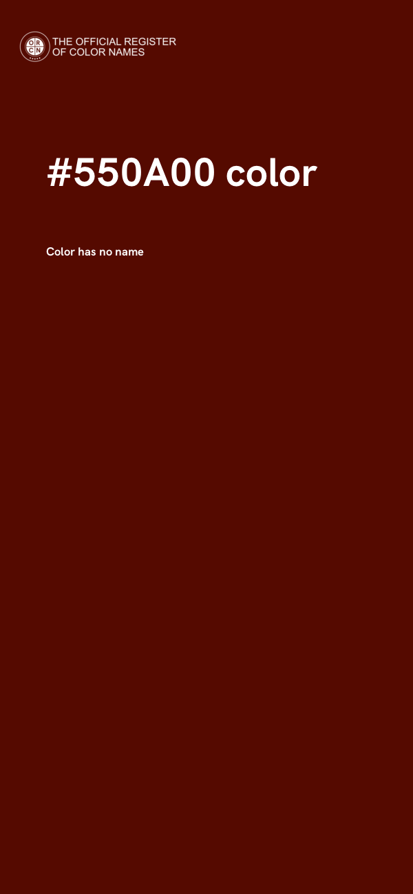#550A00 color image