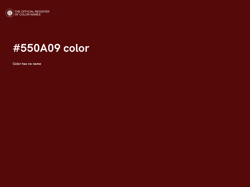 #550A09 color image