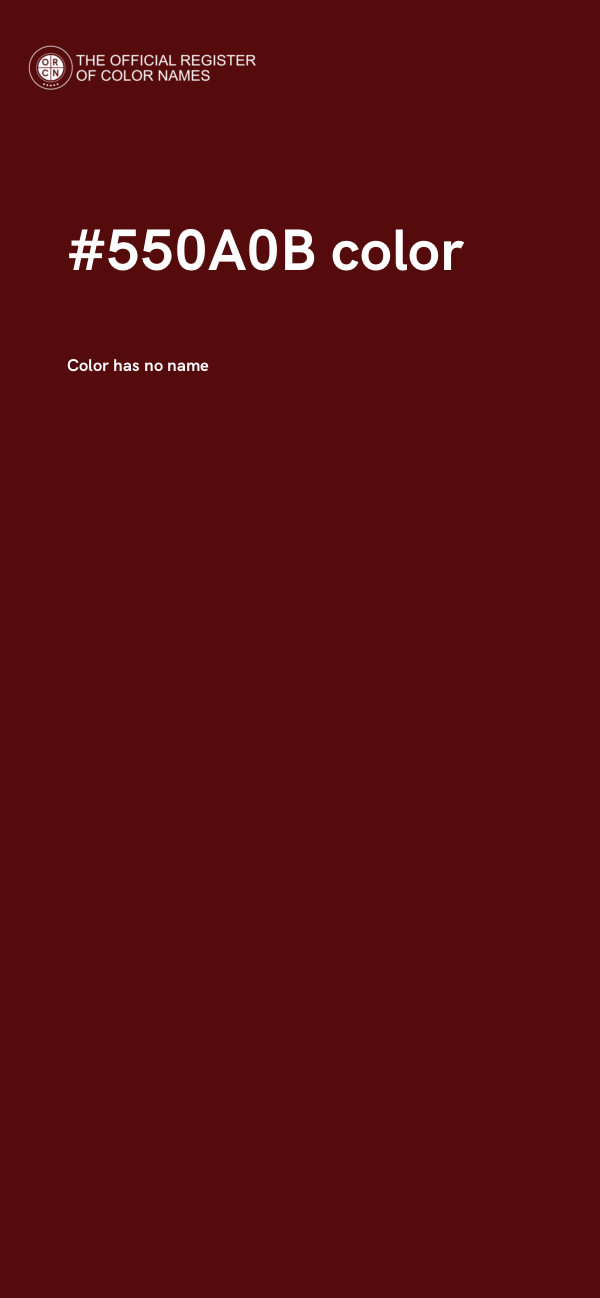 #550A0B color image