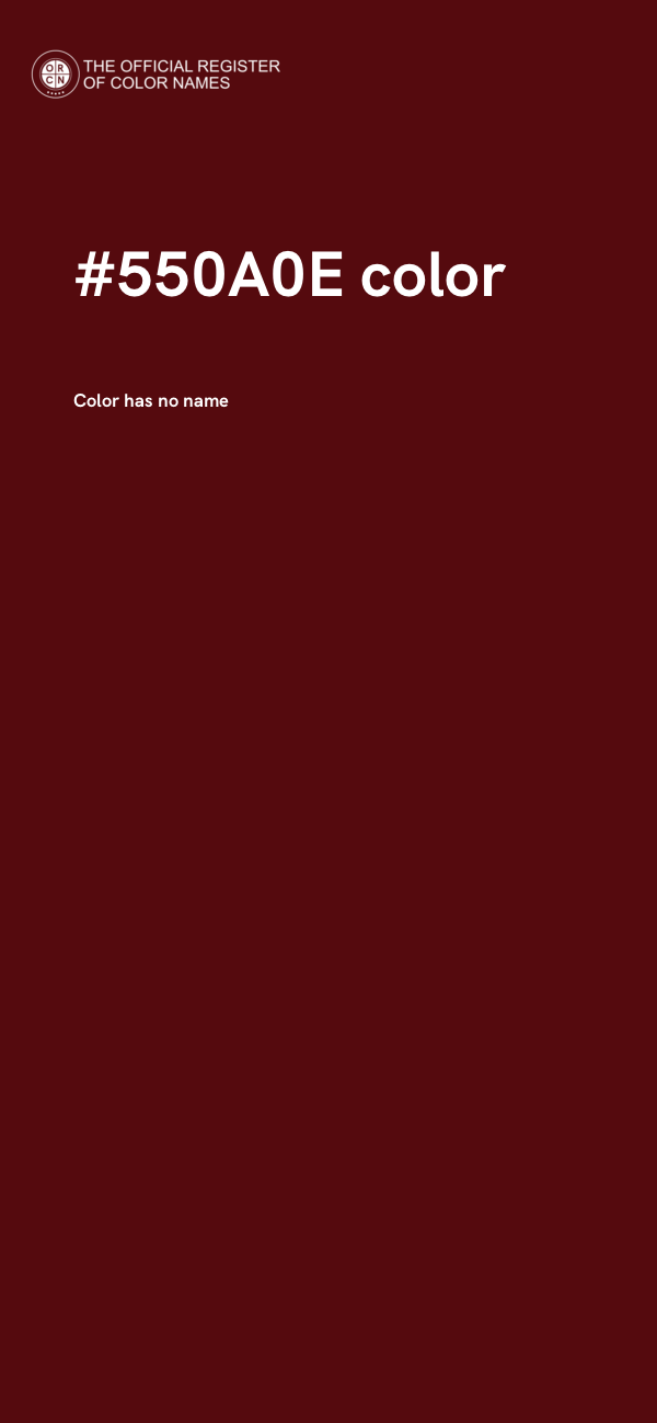 #550A0E color image