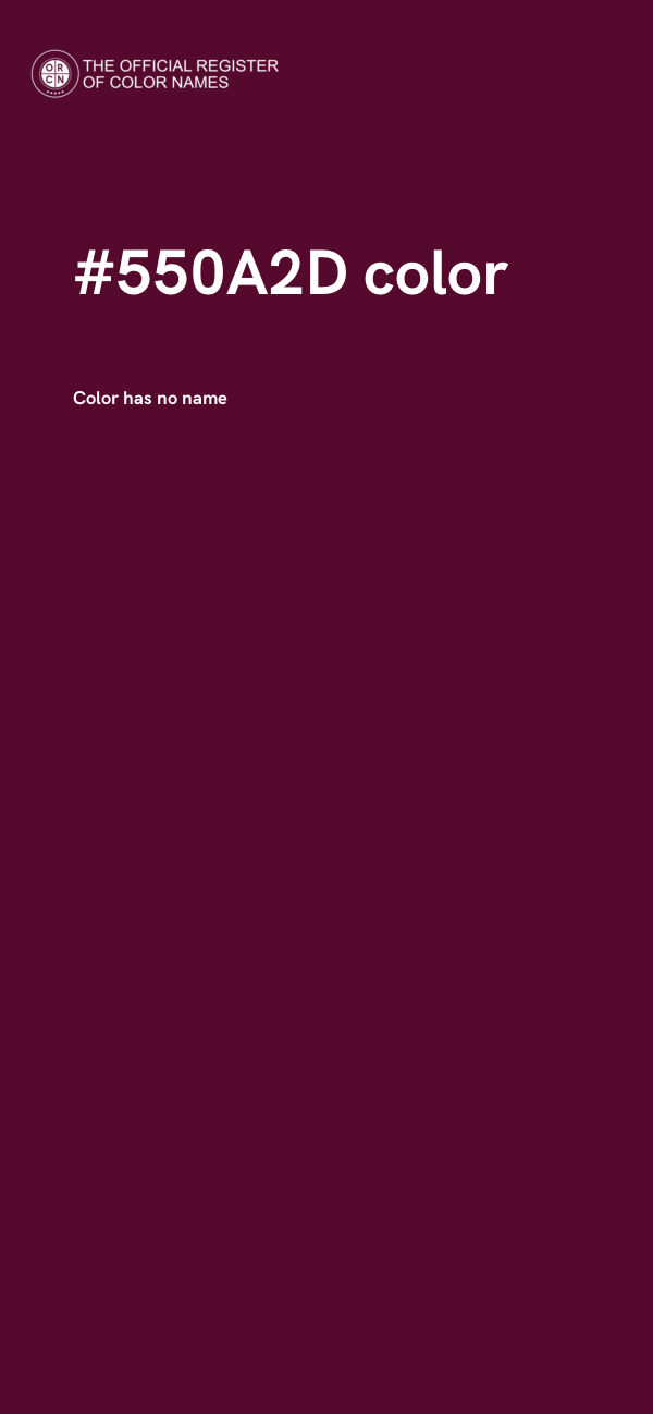 #550A2D color image