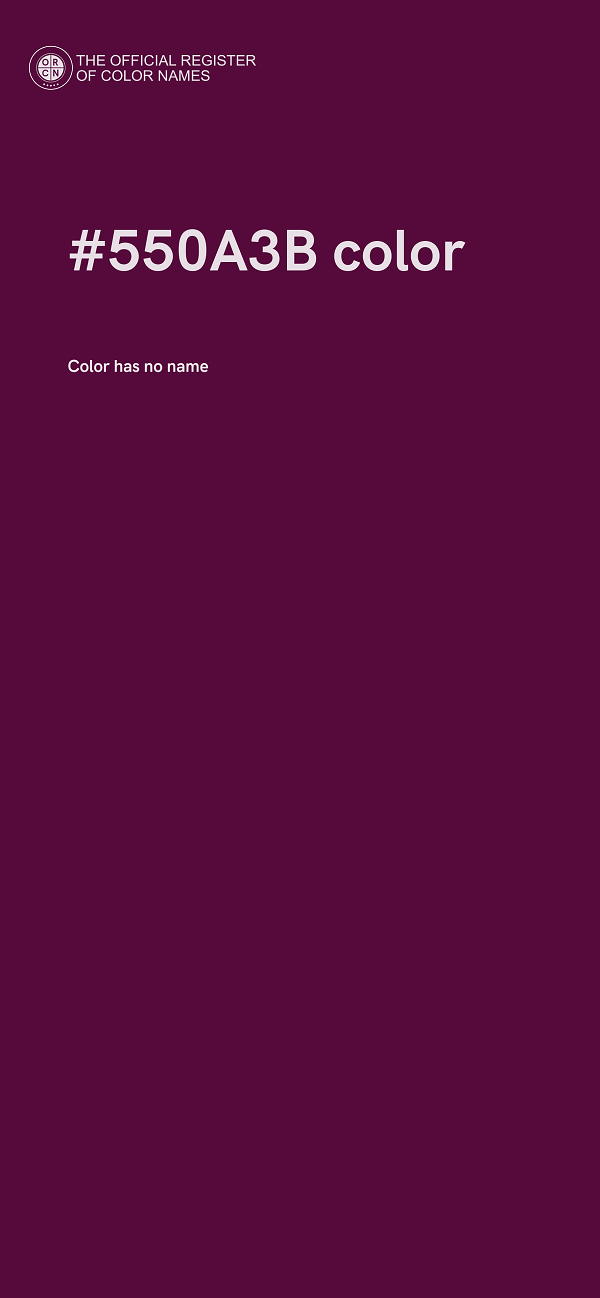 #550A3B color image