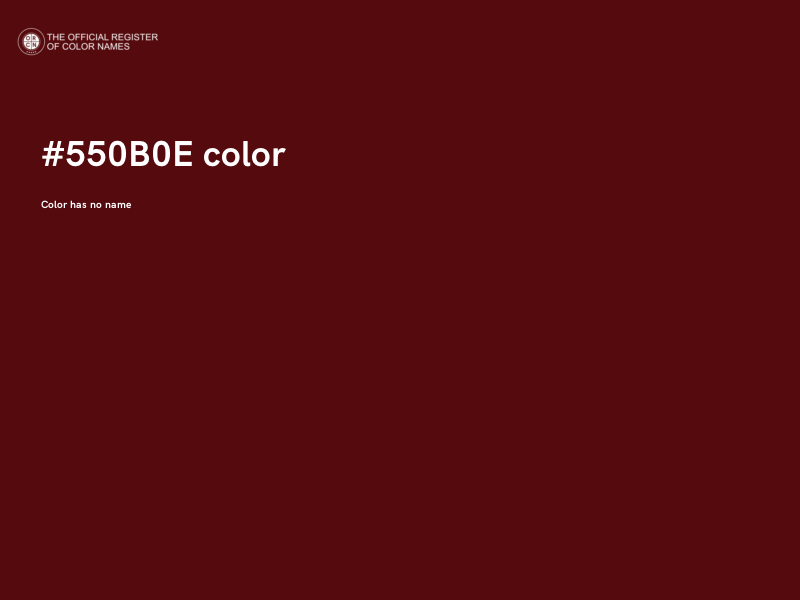 #550B0E color image