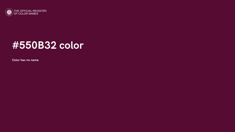 #550B32 color image