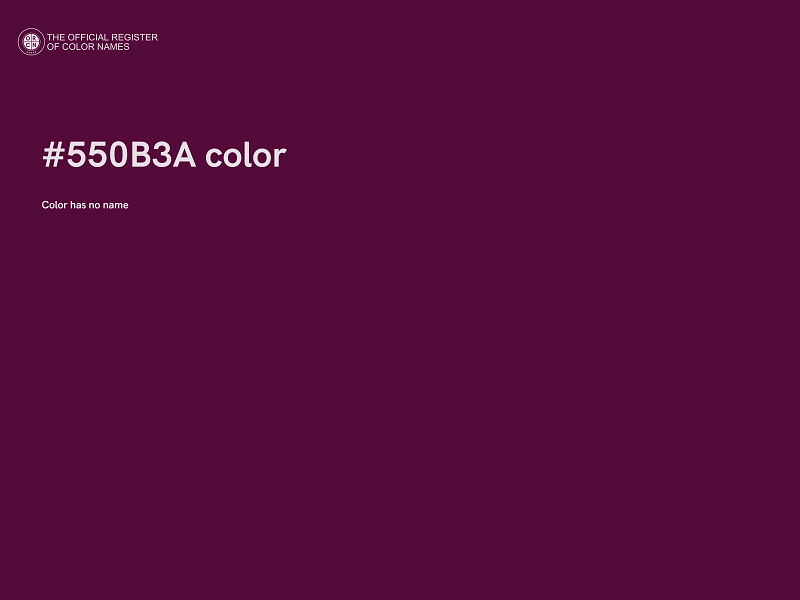 #550B3A color image