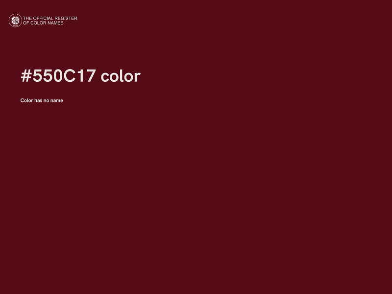 #550C17 color image