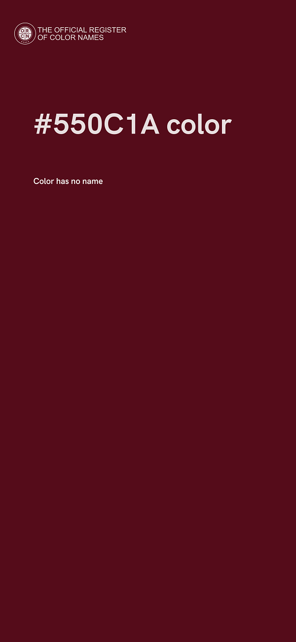 #550C1A color image