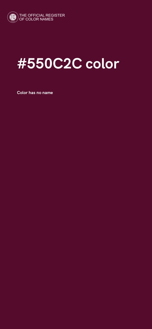 #550C2C color image