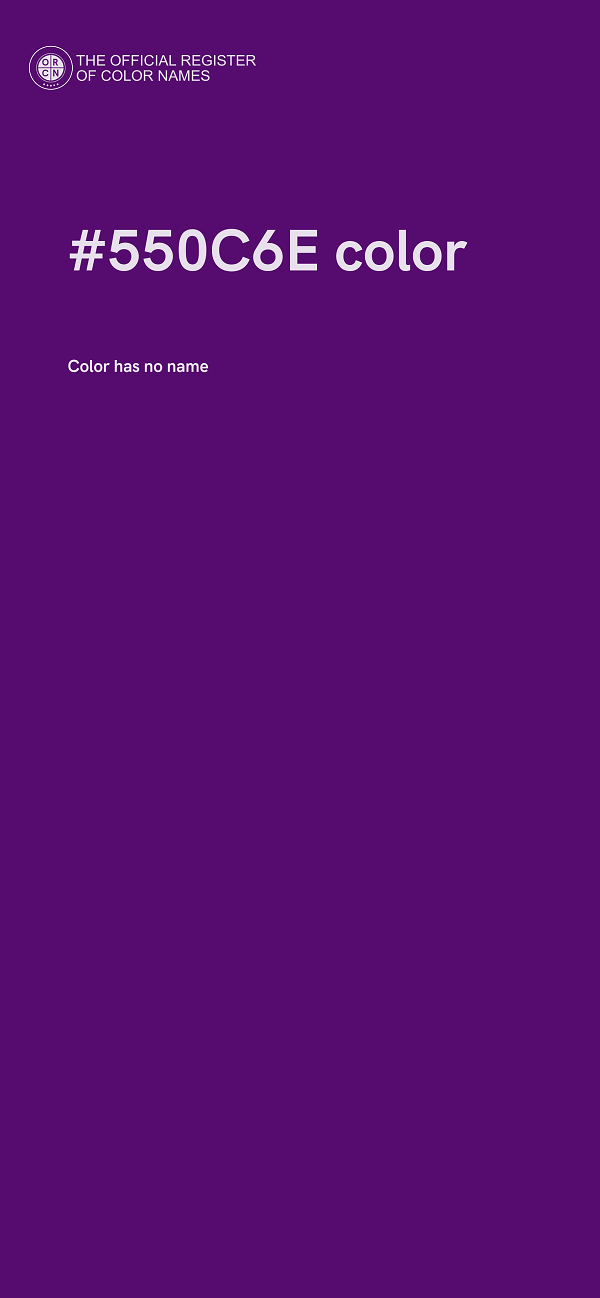 #550C6E color image