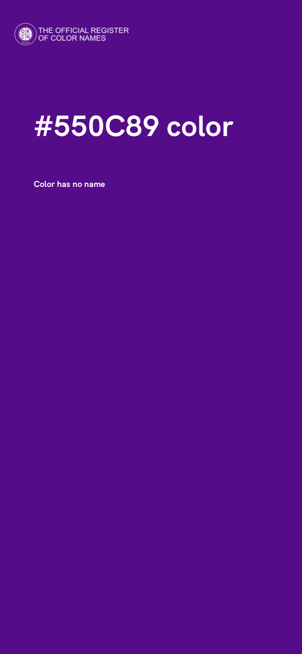 #550C89 color image
