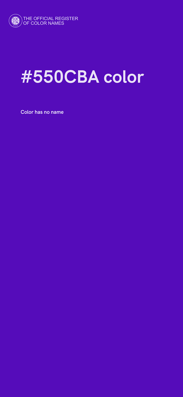 #550CBA color image