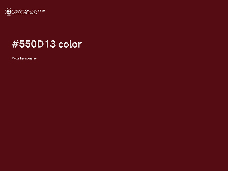 #550D13 color image