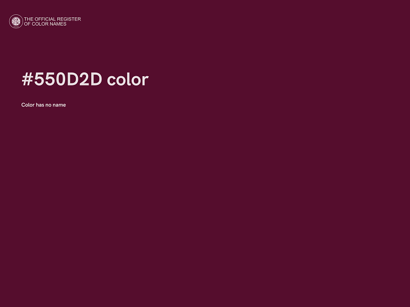 #550D2D color image