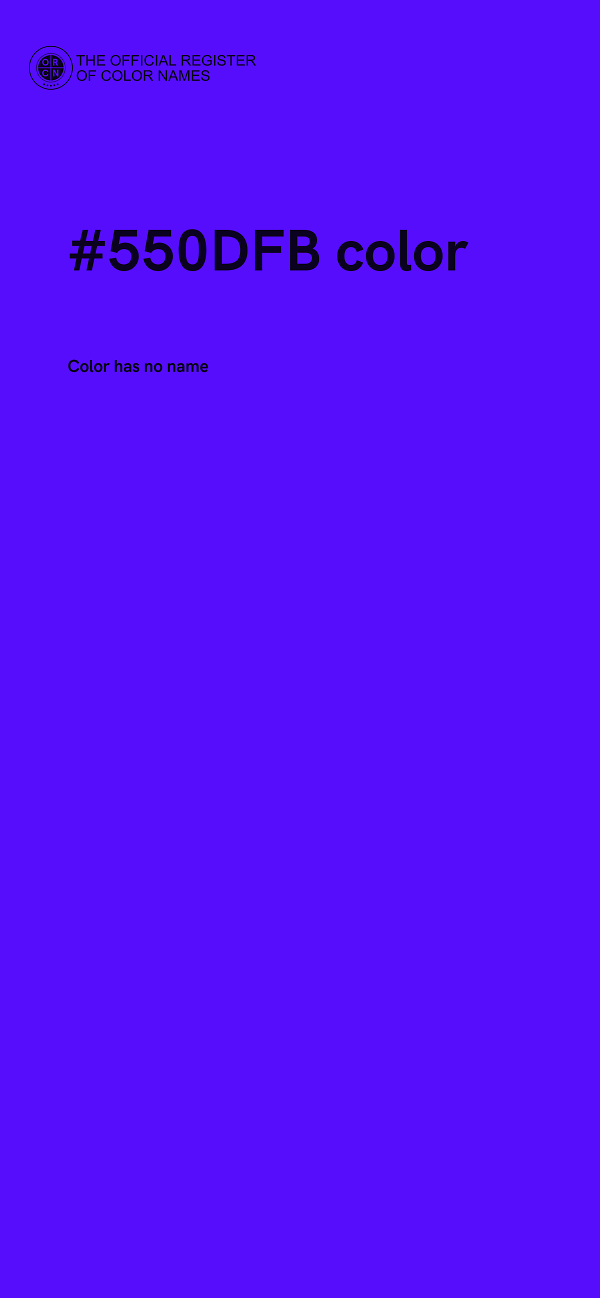 #550DFB color image
