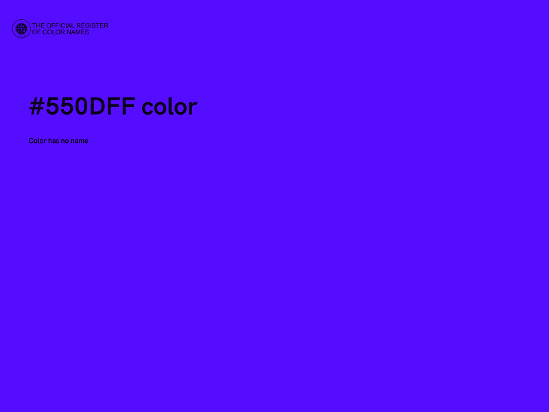 #550DFF color image