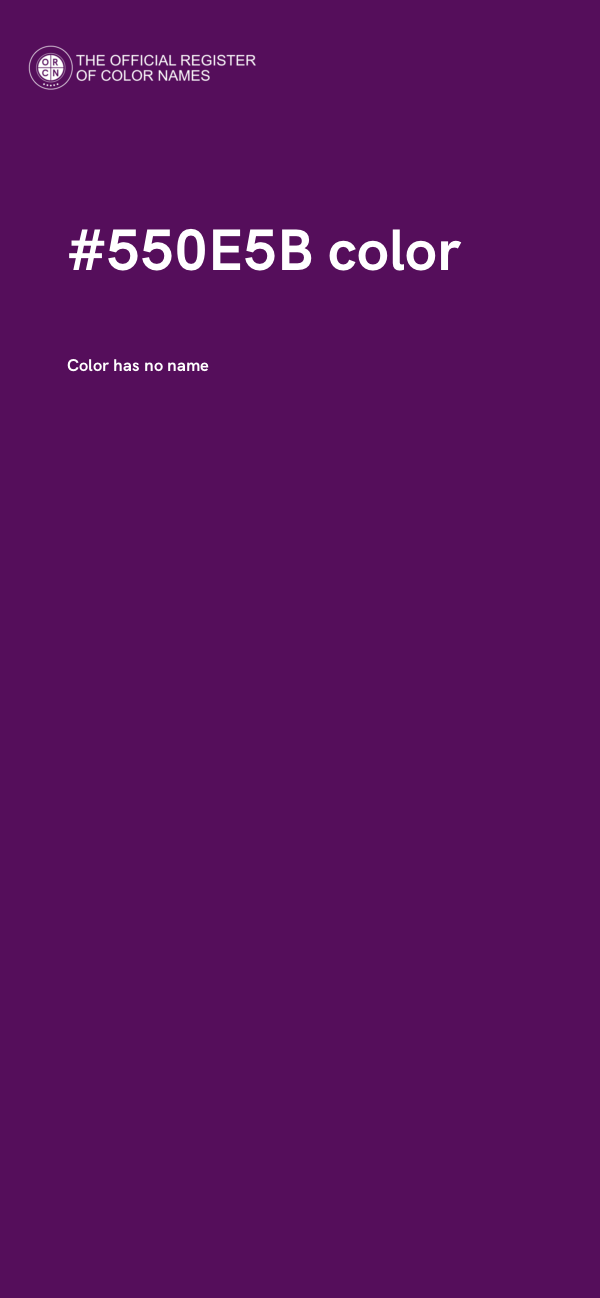 #550E5B color image