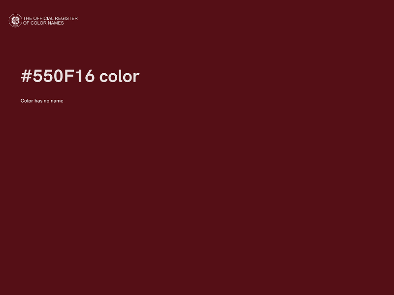 #550F16 color image