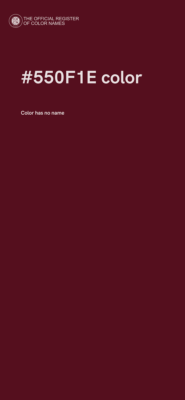 #550F1E color image