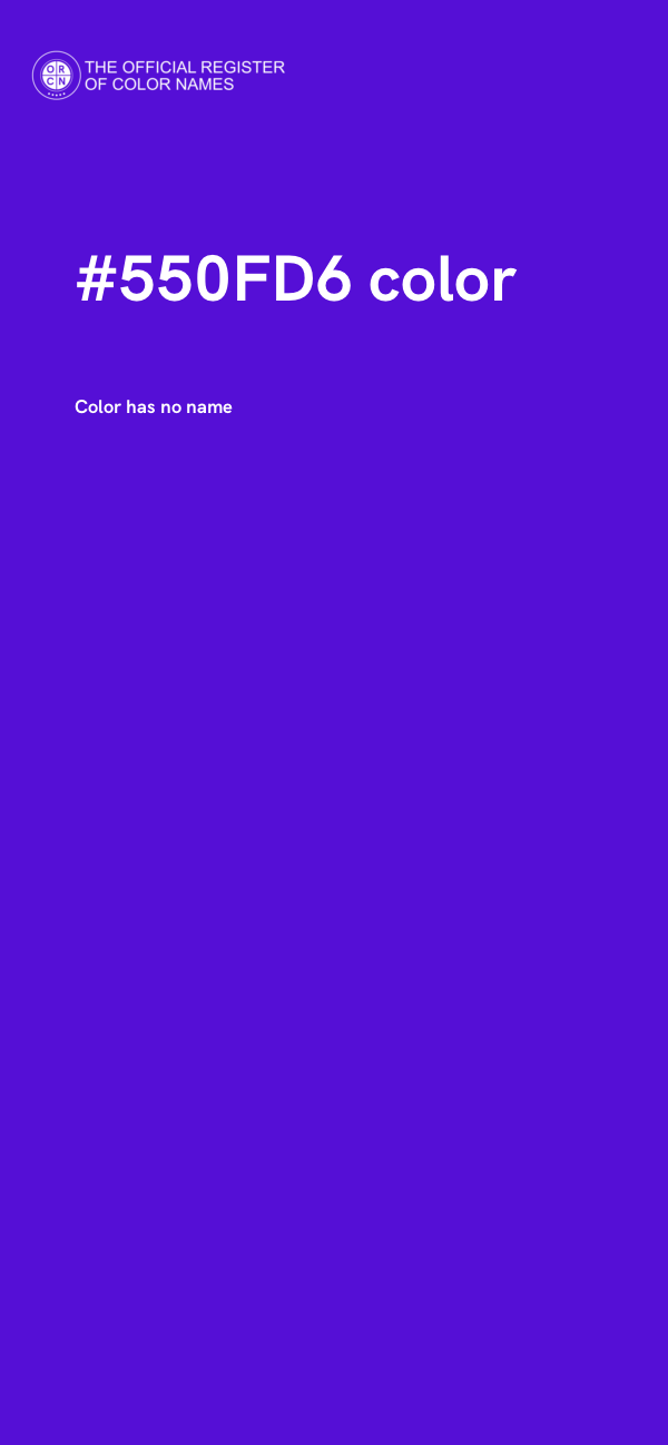 #550FD6 color image