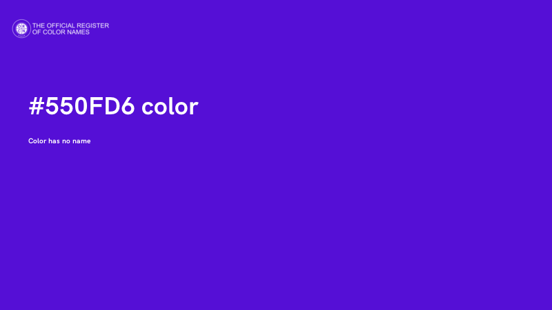 #550FD6 color image