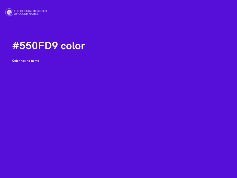 #550FD9 color image
