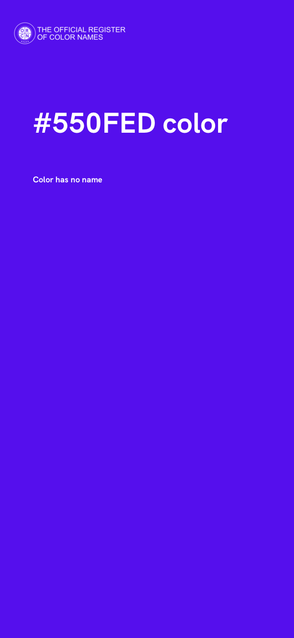#550FED color image