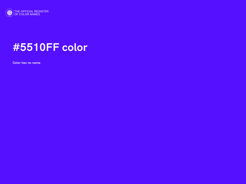 #5510FF color image