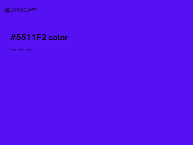 #5511F2 color image