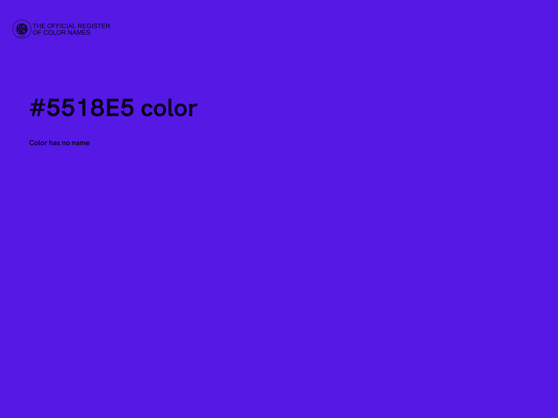 #5518E5 color image