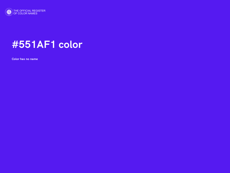 #551AF1 color image