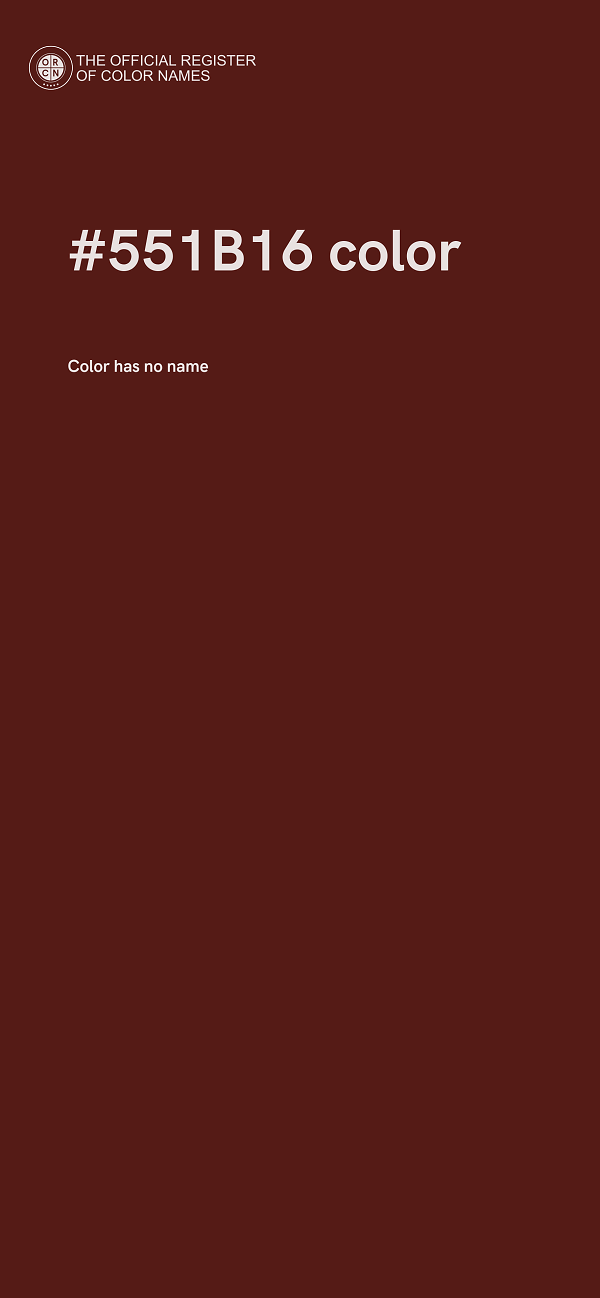 #551B16 color image