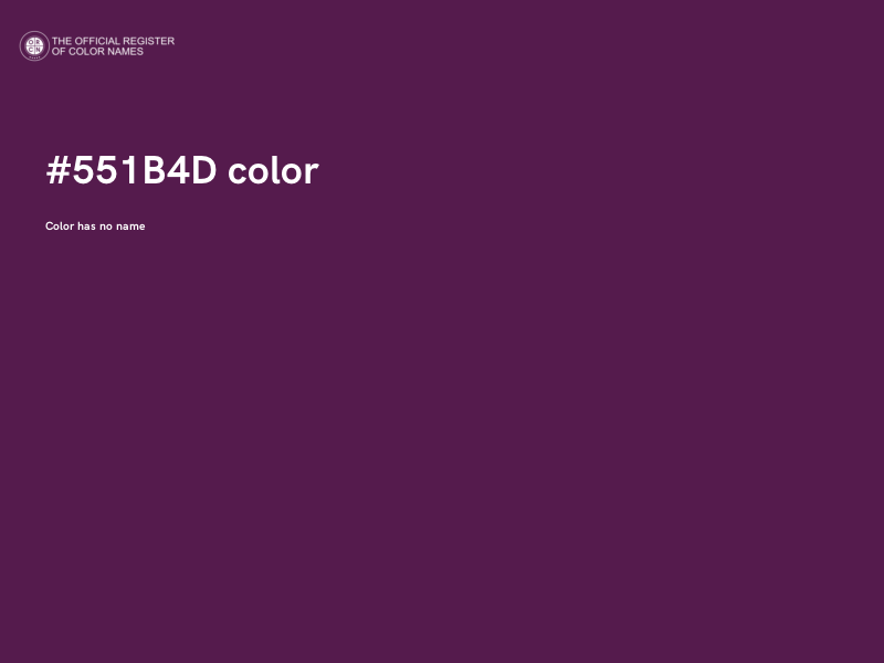 #551B4D color image
