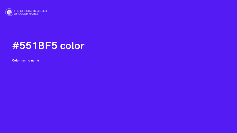 #551BF5 color image