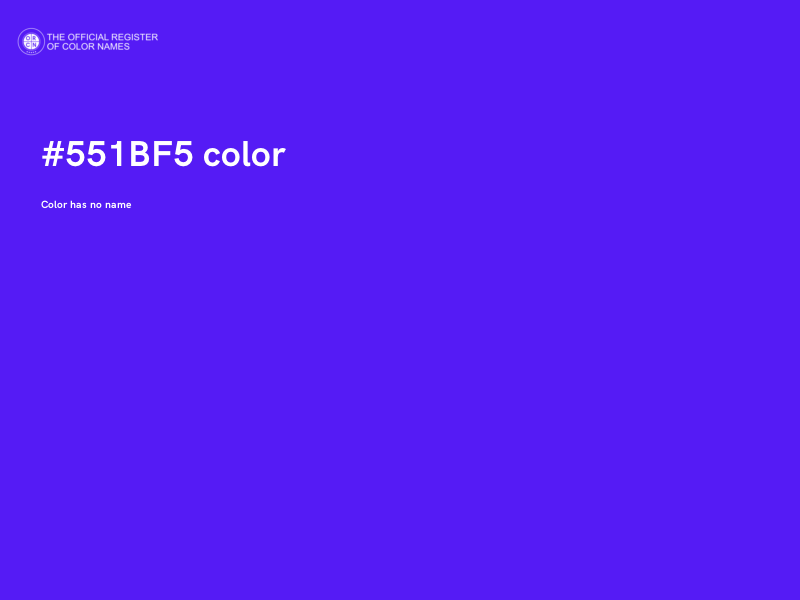#551BF5 color image
