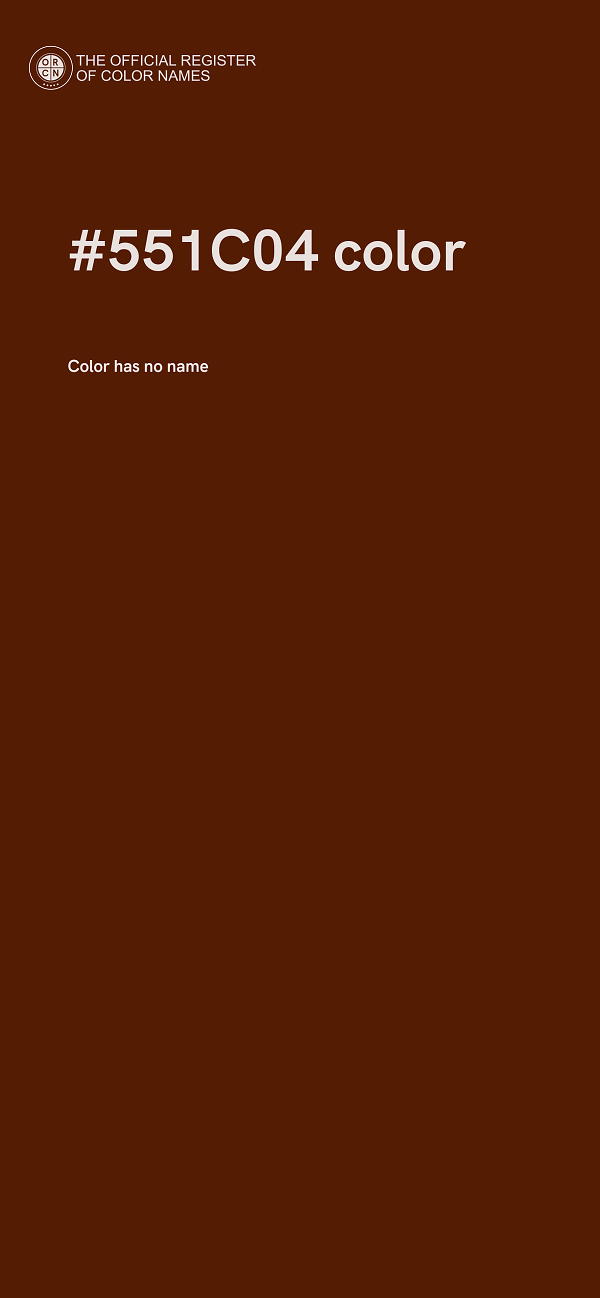 #551C04 color image