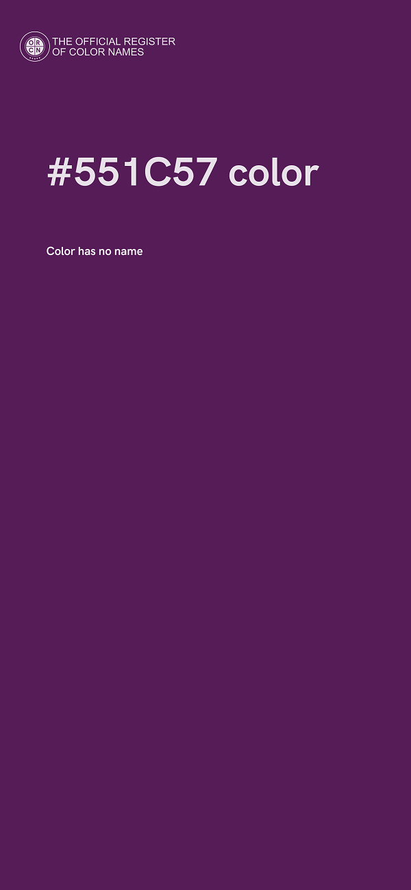 #551C57 color image