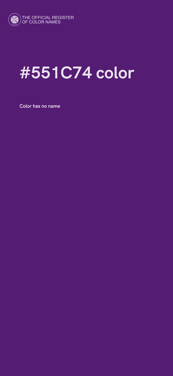 #551C74 color image