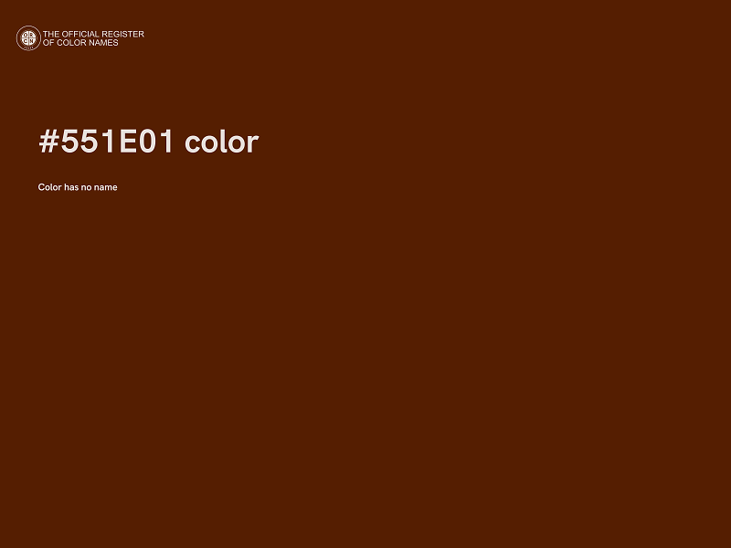 #551E01 color image