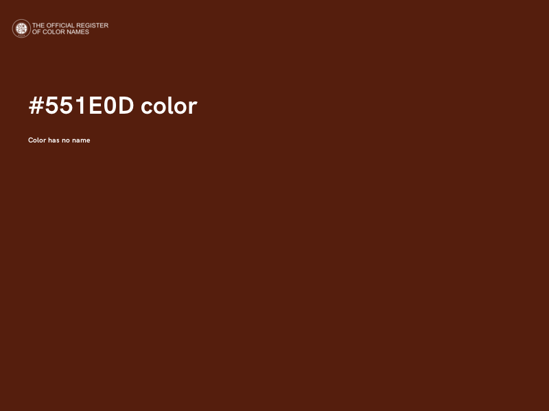 #551E0D color image