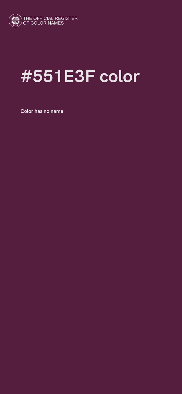 #551E3F color image