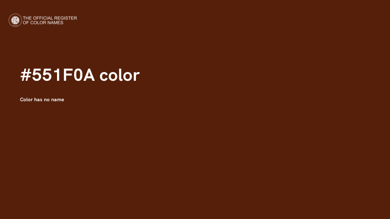 #551F0A color image